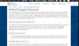 
							         TCC » Patient Support Services								  
							    