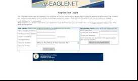 
							         TCC - Student Application Logon - TCC EagleNet								  
							    