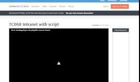 
							         TCDSB Intranet with script - Screencast-O-Matic								  
							    