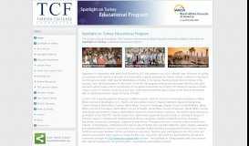 
							         TCF Education Portal - Turkish Cultural Foundation								  
							    