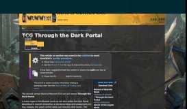 
							         TCG Through the Dark Portal | WoWWiki | FANDOM powered by Wikia								  
							    