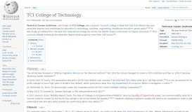 
							         TCI College of Technology - Wikipedia								  
							    