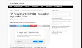 
							         TCN Recruitment 2019/2020 | Application ... - Recruitment Portal								  
							    