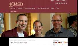 
							         TCS Alumni Directory | Trinity College School								  
							    