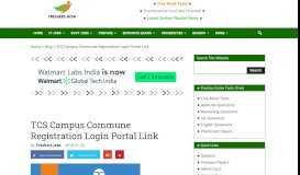 
							         TCS Campus Commune Registration Login Portal Link - FreshersNow ...								  
							    