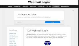
							         TCS Webmail Login - Webmail Login								  
							    