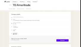 
							         TD Ameritrade - Email Address Format & Contact Phone Number								  
							    
