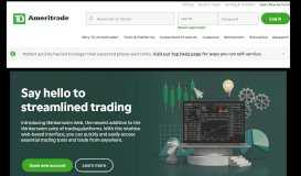 
							         TD Ameritrade: Online Stock Trading, Investing, Online Broker								  
							    