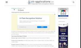 
							         TD Bank Application, Jobs & Careers Online - Job-Applications.com								  
							    