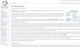 
							         TD Waterhouse - Wikipedia								  
							    