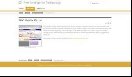 
							         TDC Mobile Portal - Peer Intelligence Technology Ltd.								  
							    