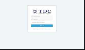 
							         TDC Portal								  
							    