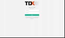 
							         TDX TRAX | Login								  
							    