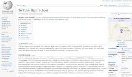 
							         Te Puke High School - Wikipedia								  
							    