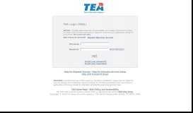 
							         TEA Login - Texas Education Agency								  
							    