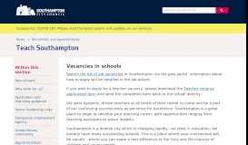 
							         Teach Southampton - Southampton City Council								  
							    