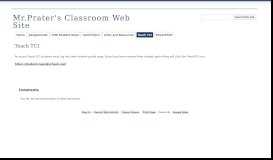 
							         Teach TCI - Mr.Prater's Classroom Web Site - Google Sites								  
							    