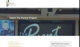 
							         Teach The Parent Project – Parent Project								  
							    