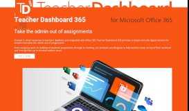 
							         Teacher Dashboard for Microsoft Office 365								  
							    