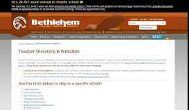 
							         Teacher Directory & Websites | Bethlehem Central School District								  
							    