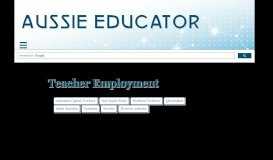 
							         Teacher Employment & Registration - Aussie Educator								  
							    