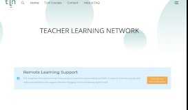 
							         Teacher Learning Network – Courses and Resources								  
							    