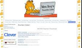 
							         Teacher Links! - Mrs. Roy's Favorite Links - Google Sites								  
							    