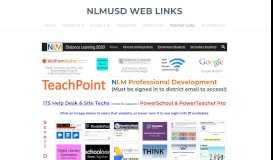
							         Teacher Links - NLMUSD WEB LINKS								  
							    