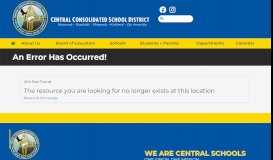 
							         Teacher Portal - Central Consolidated School District								  
							    