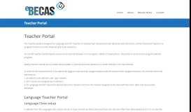 
							         Teacher Portal – eBECAS Documentation								  
							    