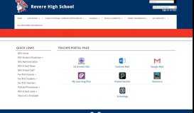 
							         Teacher Portal Page - Revere High School - Revere Public Schools								  
							    
