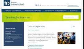 
							         Teacher Registration - Teachers Registration Board of South Australia								  
							    