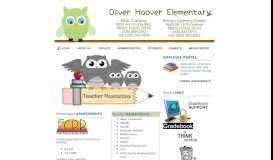 
							         Teacher Resources - Oliver Hoover Elementary School								  
							    
