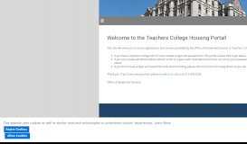 
							         Teachers College Housing Portal - Columbia University								  
							    