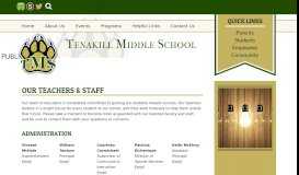 
							         Teachers & Staff - Tenakill Middle School - Closter Public Schools								  
							    