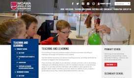 
							         Teaching and Learning - Moama Anglican Grammar School								  
							    