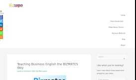 
							         Teaching Business English the BIZMATES Way - H.O.W.P.O.!!???								  
							    