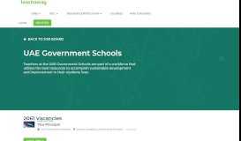 
							         Teaching Jobs for UAE Government Schools | Teach Away								  
							    