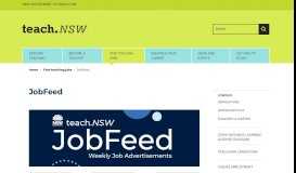 
							         teach.NSW JobFeed | Teach NSW								  
							    