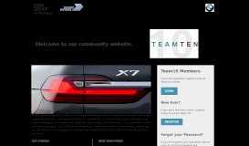 
							         Team 10 : Login | BMW US Factory								  
							    