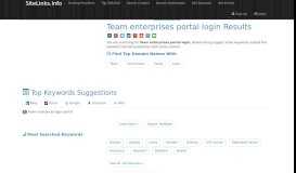 
							         Team enterprises portal login Results For Websites Listing								  
							    