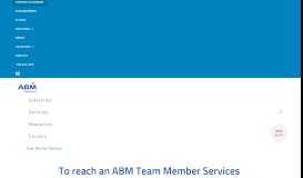 
							         Team Member Gateway - ABM Industries								  
							    