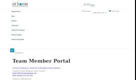 
							         Team Member Portal - At Home								  
							    