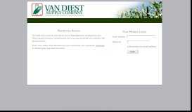 
							         Team Member Portal: Login - Van Diest Supply Company								  
							    