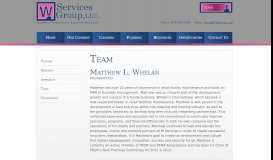 
							         Team - Our Team | W Services								  
							    