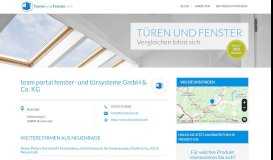 
							         team portal fenster- und türsysteme GmbH & Co. KG - Türen und Fenster								  
							    