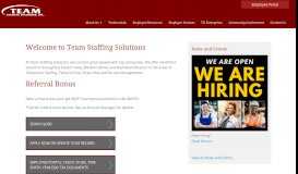 
							         Team Staffing Solutions								  
							    