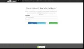 
							         Team Stone Summit Portal								  
							    