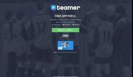 
							         Teamer - The Free Sports Team Management App								  
							    