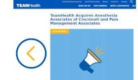 
							         TeamHealth Acquires Profession Anesthesia Service, Inc.; Expands ...								  
							    